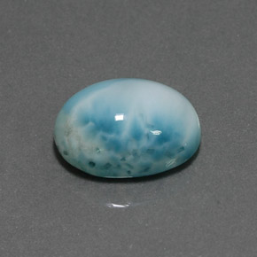 7.36克拉天然拉利玛石，椭圆形切割，13.9×10毫米，不透明