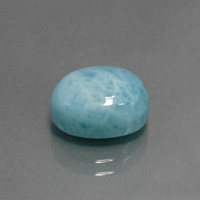 4.73克拉天然拉利玛石，椭圆形切割，11.1×9.2毫米，不透明