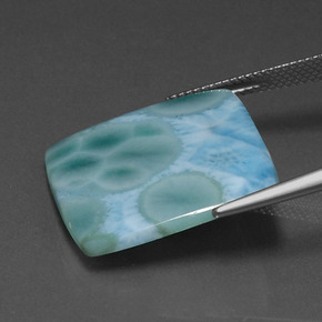 13.07克拉天然拉里马尔，正方形，不透明