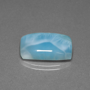 11.61克拉天然绿色拉利玛石，垫形剪裁，19.1×13毫米，不透明