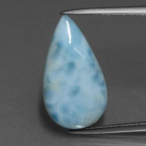 5.71克拉天然拉利玛石，梨形，18.8×10.5毫米，不透明