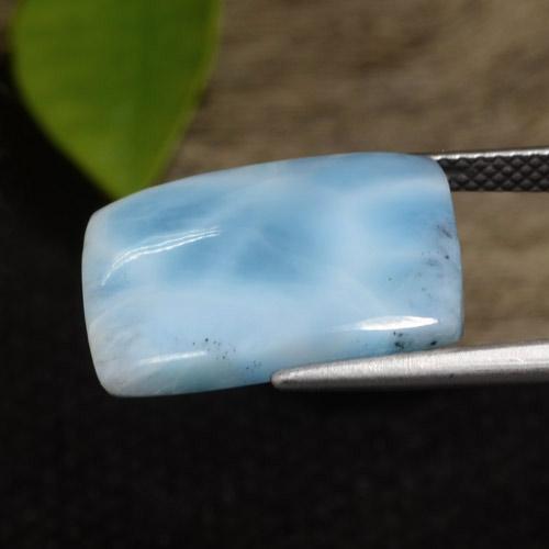 9.76克拉天然拉利玛石，长方形切工，17.3×13.9毫米，不透明