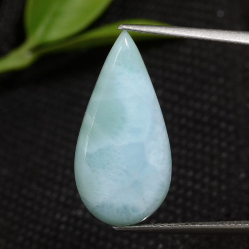 7.68克拉天然拉利玛石，梨形，24×11.9毫米，不透明
