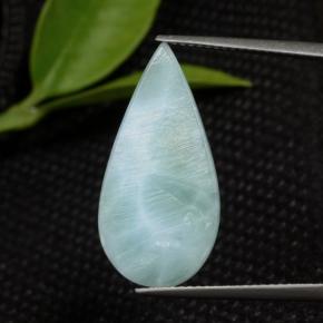 7.68克拉天然拉利玛石，梨形，24×11.9毫米，不透明