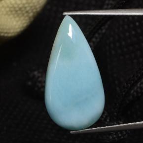 8.87克拉天然拉利玛石，梨形，23.6×12.3毫米，不透明