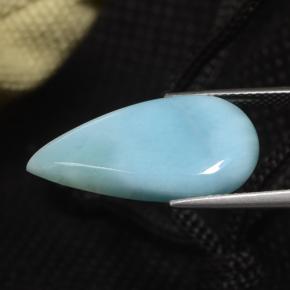 8.87克拉天然拉利玛石，梨形，23.6×12.3毫米，不透明