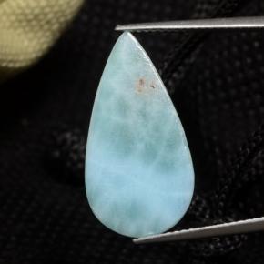 8.87克拉天然拉利玛石，梨形，23.6×12.3毫米，不透明