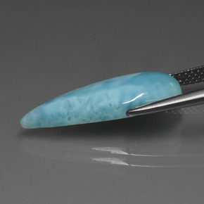 5.56克拉天然拉里马尔，梨形，不透明