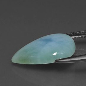 4.16克拉天然拉利玛石，梨形，不透明