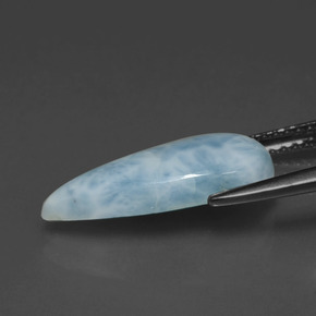 3.48克拉天然拉里马尔，梨形，不透明