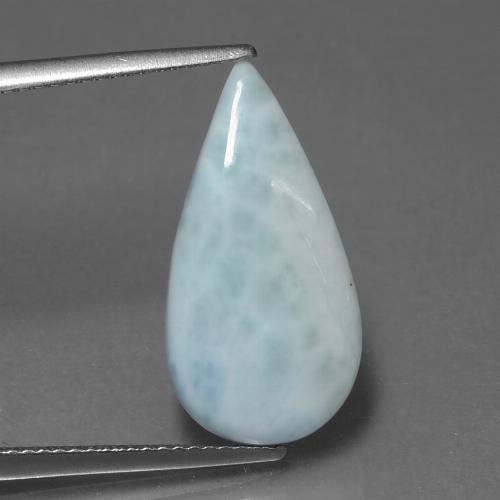 5.31克拉天然拉利玛石，梨形，21×10.7毫米，不透明