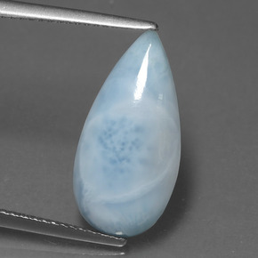 4.51克拉天然拉利玛石，梨形，19×9.5毫米，不透明