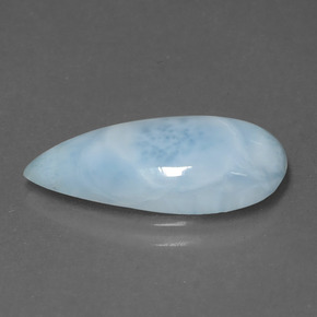 4.51克拉天然拉利玛石，梨形，19×9.5毫米，不透明