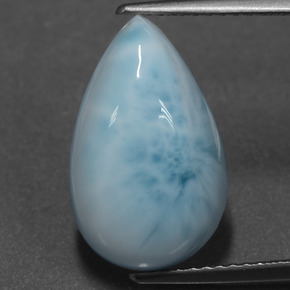 6.58克拉天然拉利玛石，梨形，16.2×10毫米，不透明