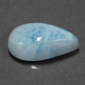 6.58克拉天然拉利玛石，梨形，16.2×10毫米，不透明