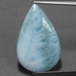 6.15克拉天然拉利玛石，梨形，20.2×13毫米，不透明