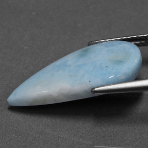 7.49克拉天然拉里马尔，梨形，不透明