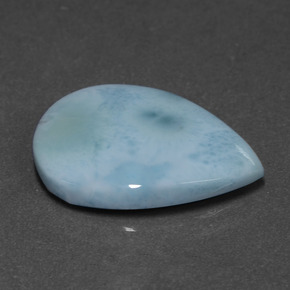 6.90克拉天然拉利玛石，梨形，18.8×13.6毫米，不透明