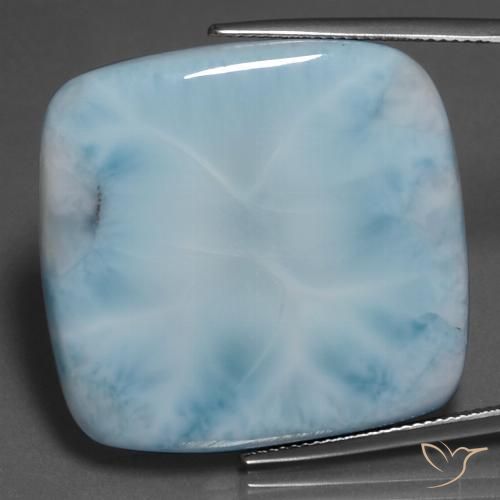 58.94ct 天然 浅蓝色 拉里马尔, 软垫, 不透明
