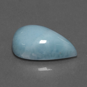 10.31克拉天然拉利玛石，梨形，18.9×10.9毫米，不透明
