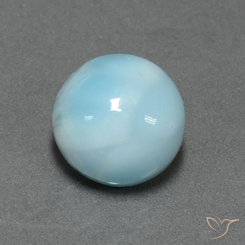 6.56克拉天然拉里马尔，圆形的，不透明