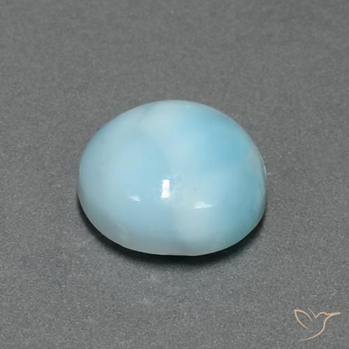 6.56克拉天然拉里马尔，圆形的，不透明