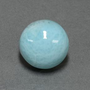 6.99克拉天然拉利玛石，圆形切割，12.18毫米，不透明