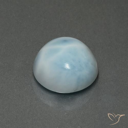 5.43克拉天然拉里马尔，圆形的，不透明
