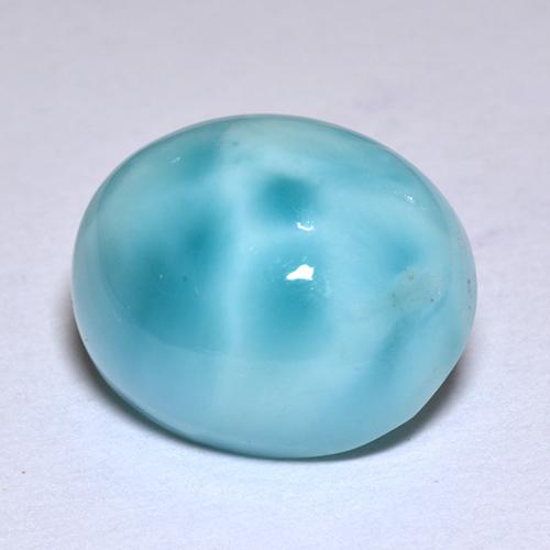 4.78克拉天然拉利玛石，椭圆形切割，12.1×10毫米，不透明