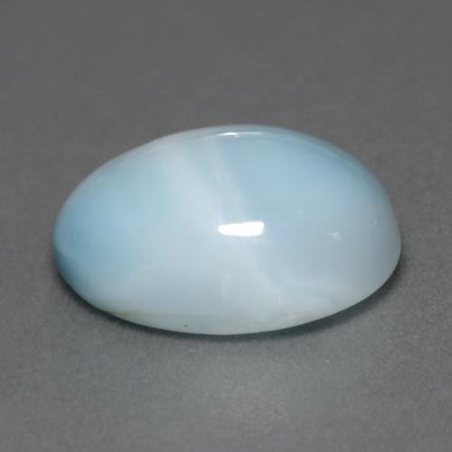 6.65克拉天然拉利玛石，椭圆形切割，14.1×10.1毫米，半透明