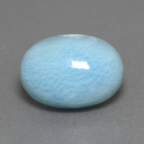 6.83克拉天然拉利玛石，椭圆形切割，14.2×10.1毫米，不透明