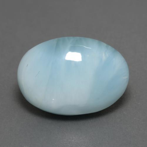 7.85克拉天然拉利玛石，椭圆形切割，16.1×11.2毫米，半透明