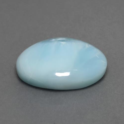 7.85克拉天然拉利玛石，椭圆形切割，16.1×11.2毫米，半透明