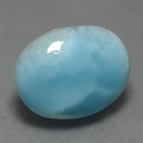 4.48克拉天然拉利玛石，椭圆形切割，12×9.2毫米，半透明