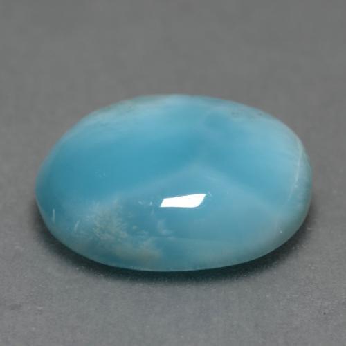4.48克拉天然拉利玛石，椭圆形切割，12×9.2毫米，半透明