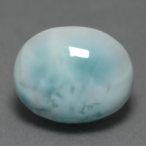 4.69克拉天然拉利玛石，椭圆形切割，11.9×9.7毫米，不透明