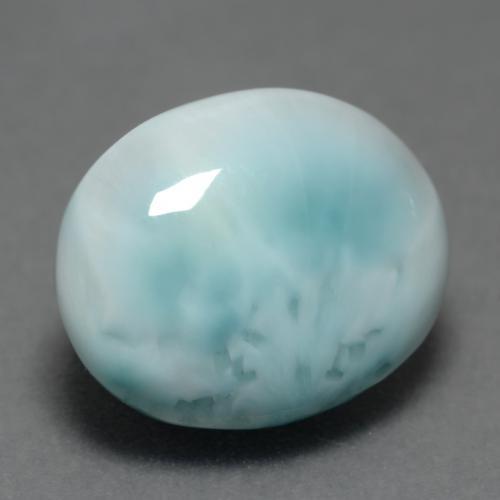 4.69克拉天然拉利玛石，椭圆形切割，11.9×9.7毫米，不透明