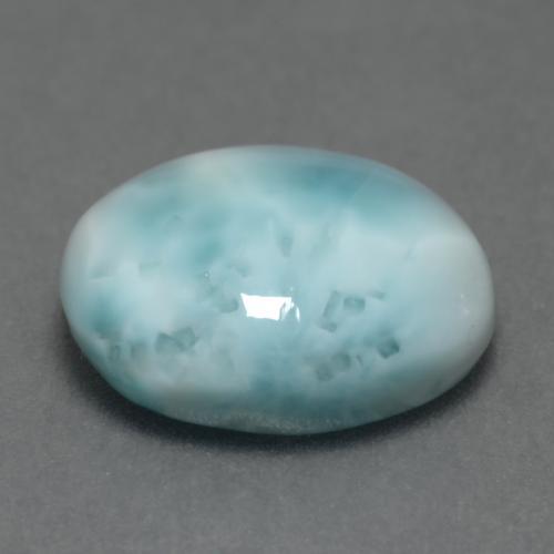 4.69克拉天然拉利玛石，椭圆形切割，11.9×9.7毫米，不透明