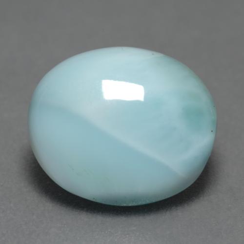 3.28克拉天然拉利玛石，椭圆形切割，11.4×9.7毫米，不透明