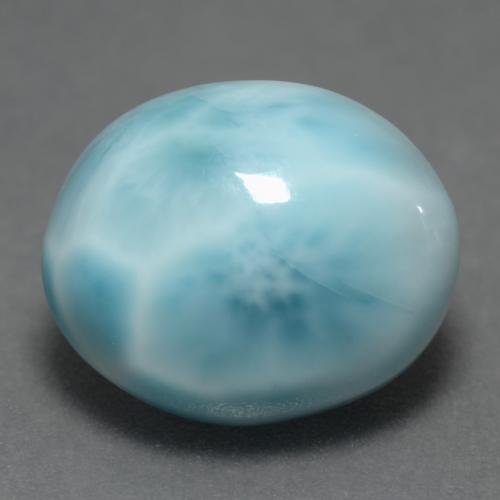 4.82克拉天然拉利玛石，椭圆形切割，12×10毫米，不透明