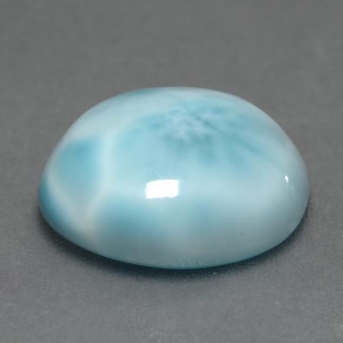 4.82克拉天然拉利玛石，椭圆形切割，12×10毫米，不透明