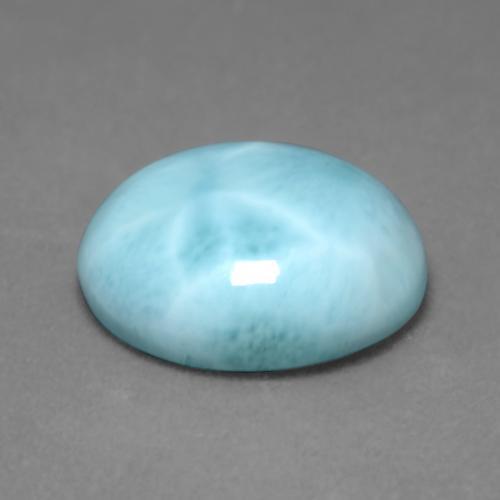 4.62克拉天然拉利玛石，椭圆形切割，12.1×10毫米，不透明