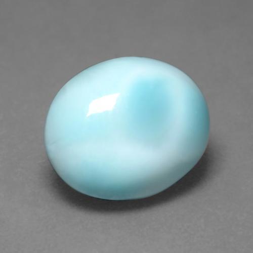5.18克拉天然拉利玛石，椭圆形切割，11.9×10毫米，不透明