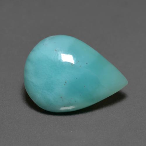 6.51克拉天然绿松石拉利玛石，梨形，16.1×12毫米，不透明