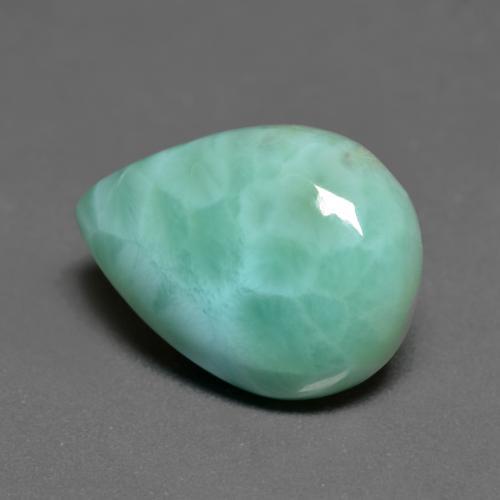 6.79克拉天然绿松石拉利玛石，梨形，16.1×11.9毫米，不透明