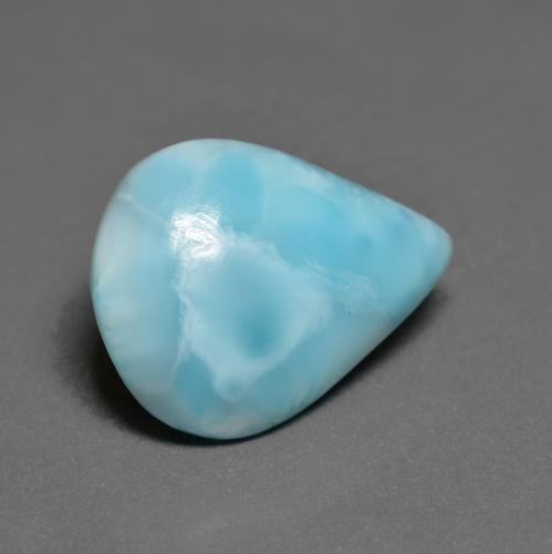 5.88克拉天然绿松石拉利玛石，梨形，16.1×12.2毫米，不透明