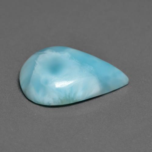 5.88克拉天然绿松石拉利玛石，梨形，16.1×12.2毫米，不透明