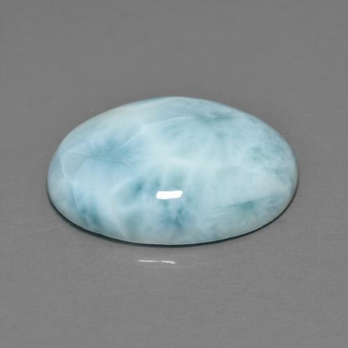 6.89克拉天然拉利玛石，椭圆形切割，16.1×11.9毫米，不透明