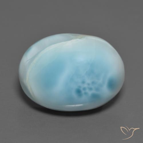 10.39ct 天然 水蓝 拉里马尔, 椭圆形, 不透明