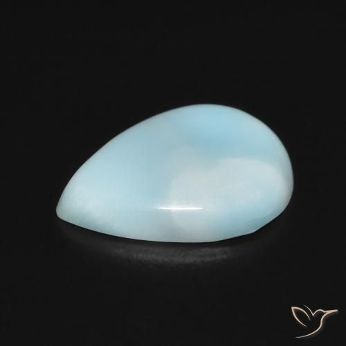 2.60克拉天然拉里马尔，梨形，不透明